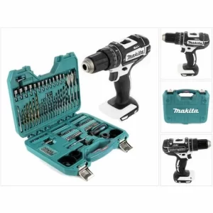 Makita DHP 482 ZW Akku Schlagbohrschrauber 18 V 62 Nm + 100 Tlg. Bit, Bohrer & Steckschlüssel Set, Ohne Akku, Ohne Ladegerät 15