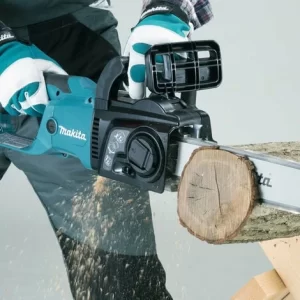 Makita Elektro-Kettensäge UC4051A Sägeschiene 40cm Werkzeuglose Kettenspannung 12